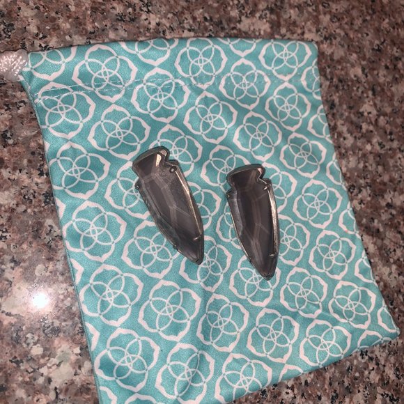 Kendra Scott Jewelry - Grey & Silver Arrow Kendra Scott Earrings